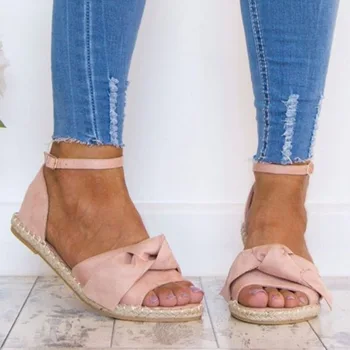 XingDeng Women European Flat Heel Hemp Samdal Shoes Ladies Ankle Strap Summer Flock Sandals Shoes Plus Size 35-43
XingDeng Women European Flat Heel Hemp Samdal Shoes Ladies Ankle Strap Summer Flock Sandals Shoes Plus Size 35-43