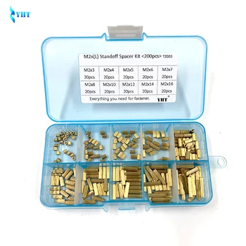 200Pcs/set M2*(L) Copper Standoff Spacer Circular Double-pass Pillars Security Surveillance Cameras Spacing Screws Kit TZ003
200Pcs/set M2*(L) Copper Standoff Spacer Circular Double-pass Pillars Security Surveillance Cameras Spacing Screws Kit TZ003