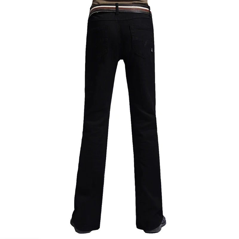 Fashion Mens Bell Bottom Jeans Business Black Mid Waist Slim Fit Boot Cut Semi-flared Flare Leg Denim Pants Plus Size 28-36 
Fashion Mens Bell Bottom Jeans Business Black Mid Waist Slim Fit Boot Cut Semi-flared Flare Leg Denim Pants Plus Size 28-36