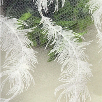 2yards Delicate Feather Pattern Special Gauze Cotton Embroidered Lace Fabrics For Wedding White African French Net Laces
2yards Delicate Feather Pattern Special Gauze Cotton Embroidered Lace Fabrics For Wedding White African French Net Laces