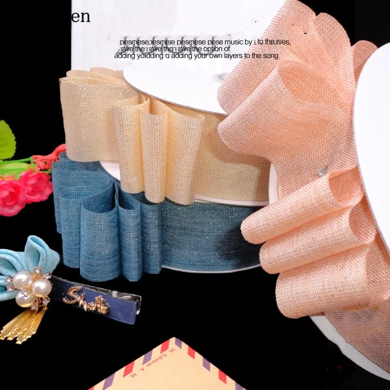 Kewgarden Wholesale 1.5" 40mm Gold Polyester Line Linen Ribbons Handmade Tape DIY Bowknot Ribbon Packing Riband 50 Yards
Kewgarden Wholesale 1.5" 40mm Gold Polyester Line Linen Ribbons Handmade Tape DIY Bowknot Ribbon Packing Riband 50 Yards