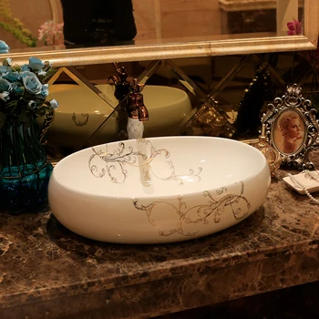Europe Style Handmade Countertop Bathroom Basin Bathroom Sink Ceramic wash basin porcelain bathroom sink oval white
Europe Style Handmade Countertop Bathroom Basin Bathroom Sink Ceramic wash basin porcelain bathroom sink oval white