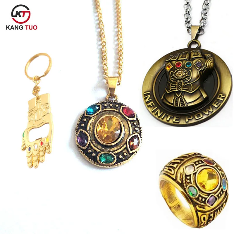 Movie Jewelry Avengers Thanos Infinity Stones Necklace Crystal Round Charms Pendant Choker Bottle Opener Keychain For Men Women
Movie Jewelry Avengers Thanos Infinity Stones Necklace Crystal Round Charms Pendant Choker Bottle Opener Keychain For Men Women