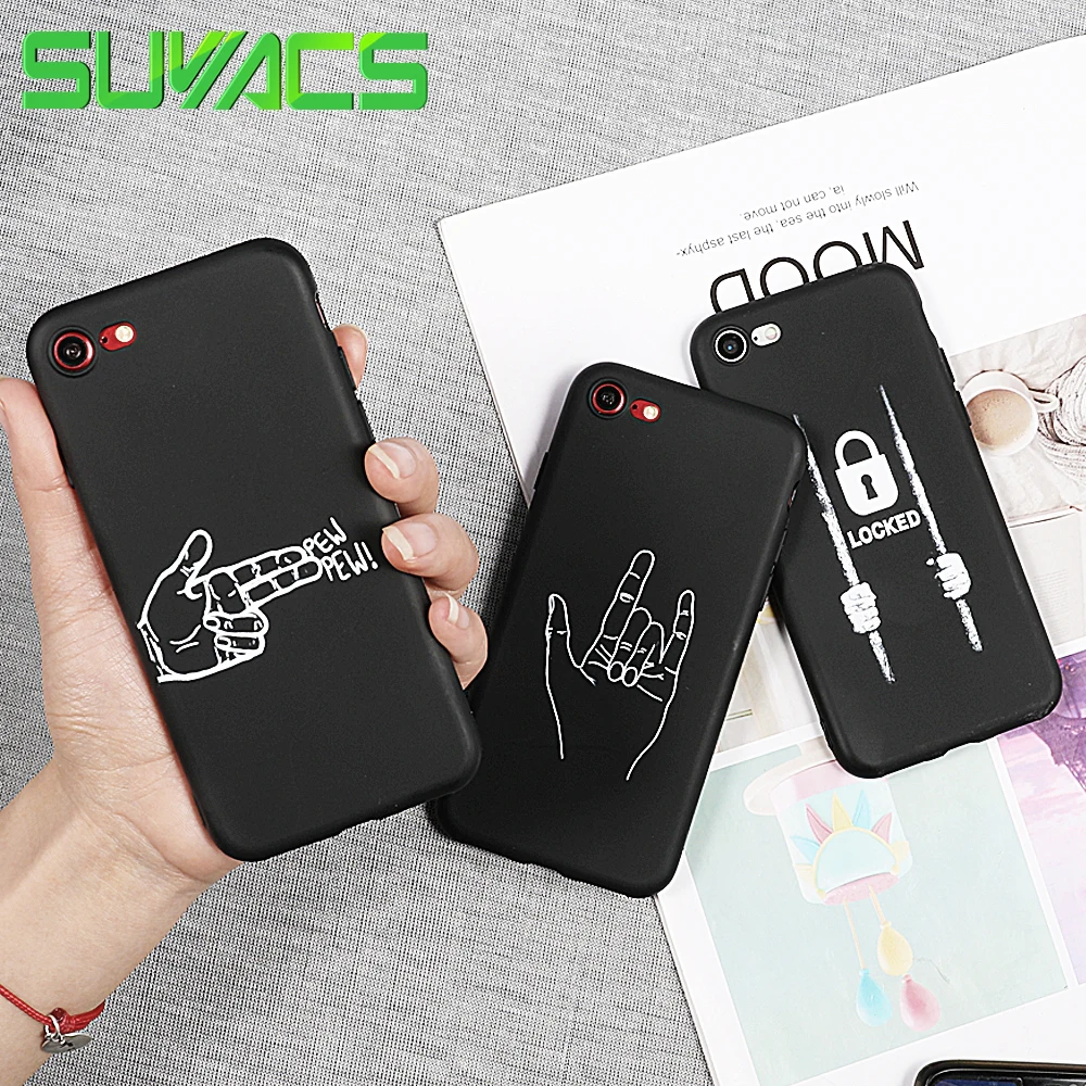 SUYACS Phone Case For iPhone 6 6S 7 8 Plus X XR XS MAX Hot Print English Letter Expression Hand Soft TPU Graphic Phone Case
SUYACS Phone Case For iPhone 6 6S 7 8 Plus X XR XS MAX Hot Print English Letter Expression Hand Soft TPU Graphic Phone Case