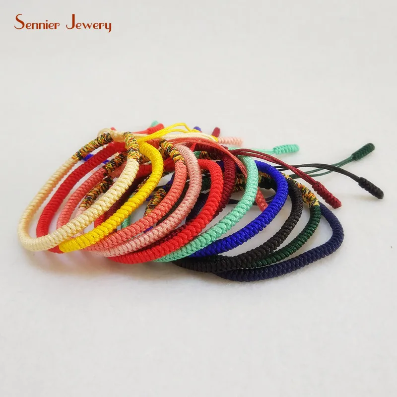 15 Colors Handmade Multi Color Tibetan Buddhist Braided Bracelets Knots Lucky Gold Red Rope Bangle For Women Size Adjustable
15 Colors Handmade Multi Color Tibetan Buddhist Braided Bracelets Knots Lucky Gold Red Rope Bangle For Women Size Adjustable