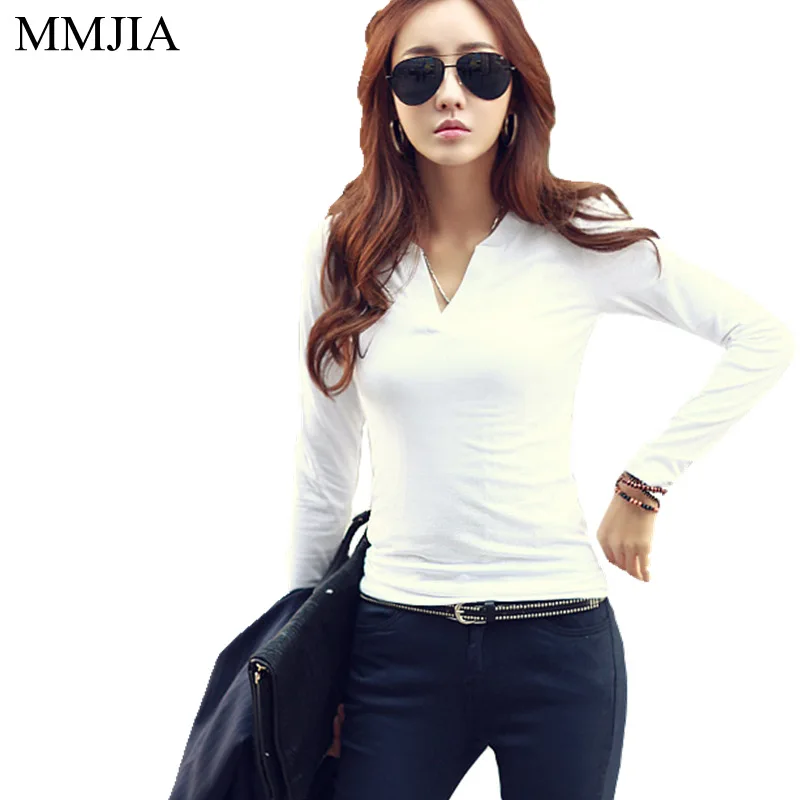 T Shirt Women Long Sleeve T-Shirt Women Tops 2018 Fashion Tee Shirt White V-Neck Slim Casual Body Woman Clothes Plus Size Blusa
T Shirt Women Long Sleeve T-Shirt Women Tops 2018 Fashion Tee Shirt White V-Neck Slim Casual Body Woman Clothes Plus Size Blusa