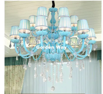 Modern European Deco Crystal Chandelier Lamp Tiffany Blue Crystal Modern Crystal Chandelier Guaranteed 100% Crystal Pendant Lamp 
Modern European Deco Crystal Chandelier Lamp Tiffany Blue Crystal Modern Crystal Chandelier Guaranteed 100% Crystal Pendant Lamp