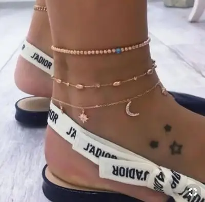 2019 fashion women anklet moon stars feet summer beach barefoot bracelet ankle gold beaded chain bohemian accessories
2019 fashion women anklet moon stars feet summer beach barefoot bracelet ankle gold beaded chain bohemian accessories