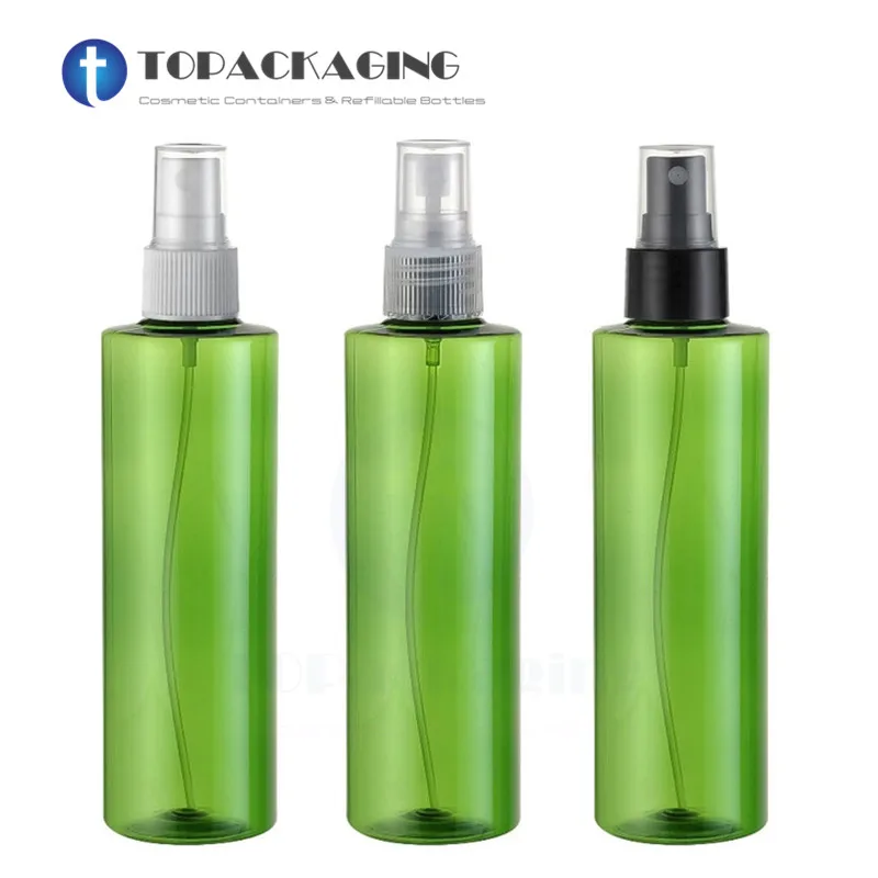 

20 шт. * 250 мл бутылка-распылитель, зеленый пластиковый контейнер для духов, образец, пустая косметическая упаковка для парфюма, распылитель с мелким распылением, многоразовый