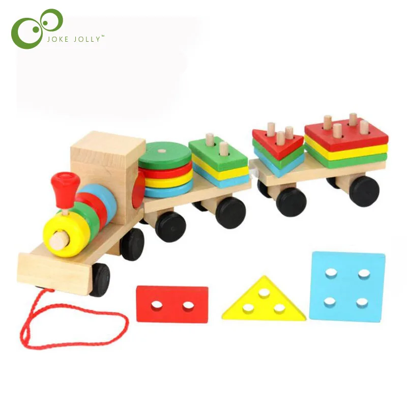 Wooden Train Building Blocks Educational Kids Baby Wooden Solid Stacking Train Toddler Block Toy for Children Birthday Gifts GYH
Wooden Train Building Blocks Educational Kids Baby Wooden Solid Stacking Train Toddler Block Toy for Children Birthday Gifts GYH