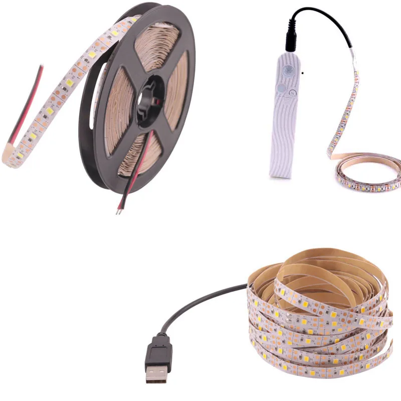 DC 5 Volt LED Tape Adhesive Band USB Port Strip 1M 2M 3M Motion Sensor Light Rope for Bedroom TV Desk Lamp
DC 5 Volt LED Tape Adhesive Band USB Port Strip 1M 2M 3M Motion Sensor Light Rope for Bedroom TV Desk Lamp