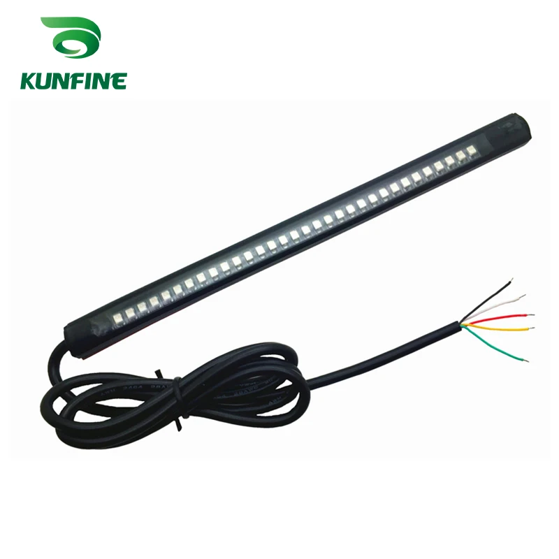 KUNFINE 4PCS Universal Motorcycle LED Turn Signal Indicators light Blinkers Flexible Bendable Amber Light 3 (13) K