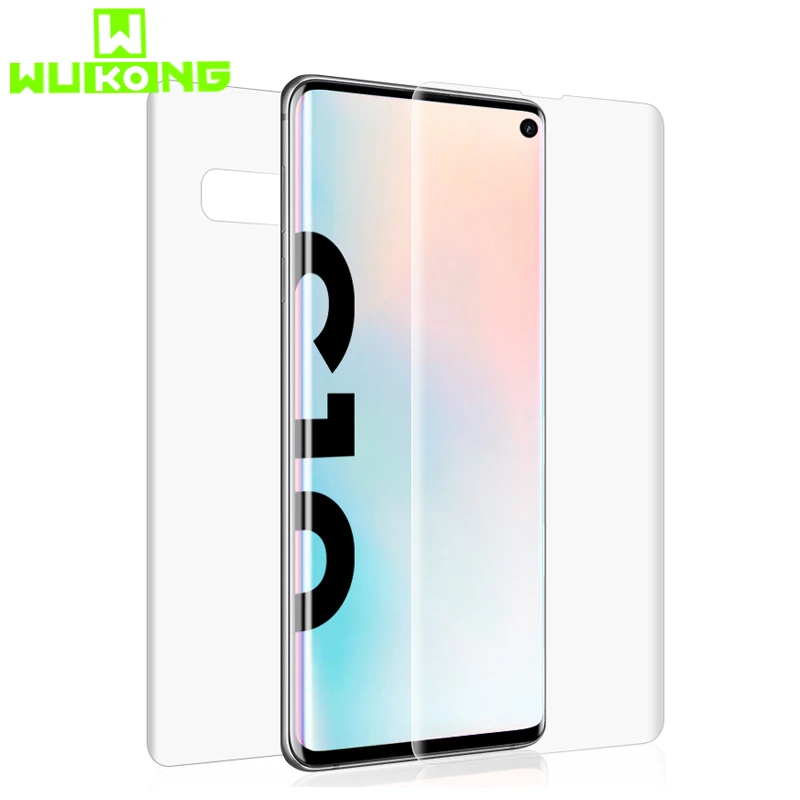 

2pcs Back+Front 0.15mm Protective Film For Samsung S10e Screen Protector Thin Full Coverage Soft Film For Samsung Galaxy S10Plus