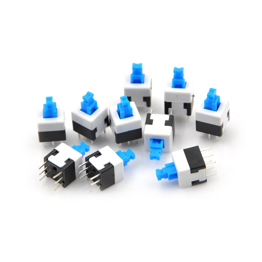 10pcs/lot Multimeter Switch Square 8x8 6 Pin DPDT Mini Push Button Self-locking Switch
10pcs/lot Multimeter Switch Square 8x8 6 Pin DPDT Mini Push Button Self-locking Switch