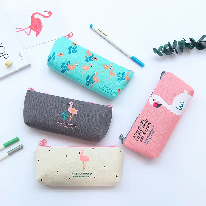 Cartoon flamingo pen & pencil bag Nice Canvas pens case storage organizer gift Stationery Office supplies estojo escolar F325
Cartoon flamingo pen & pencil bag Nice Canvas pens case storage organizer gift Stationery Office supplies estojo escolar F325