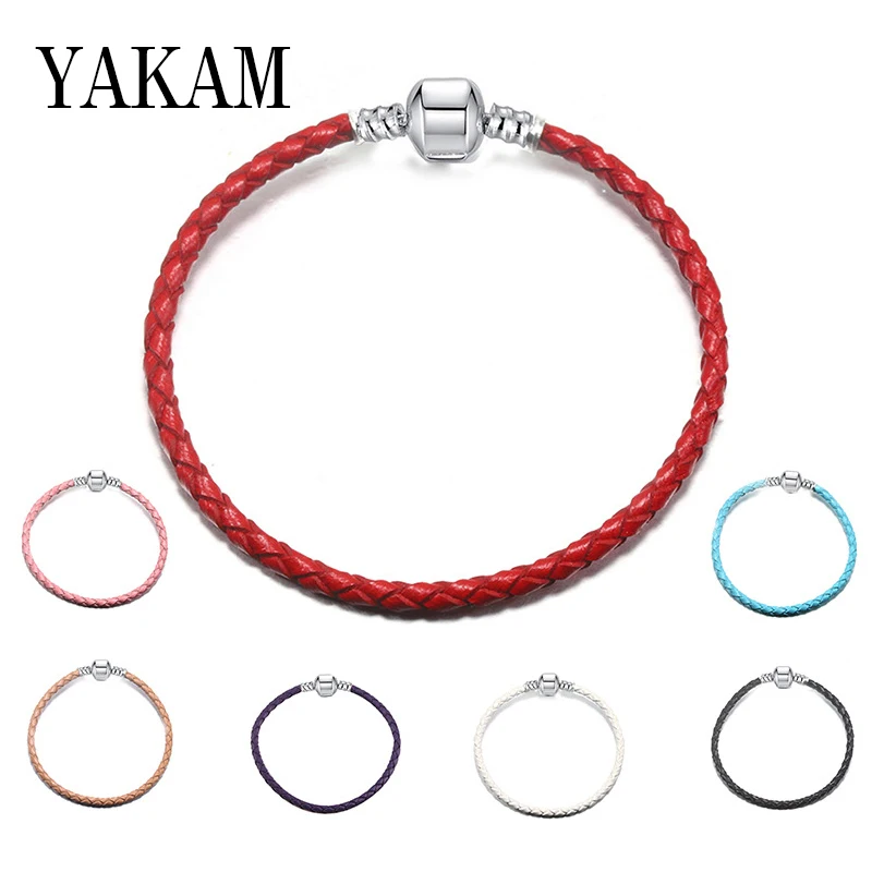 Fit Original European Brand Charms Bracelet Pulsera 2019 Beads Color Genuine Leather Bangle DIY Basic Chain Women Luxury Jewelry
Fit Original European Brand Charms Bracelet Pulsera 2019 Beads Color Genuine Leather Bangle DIY Basic Chain Women Luxury Jewelry