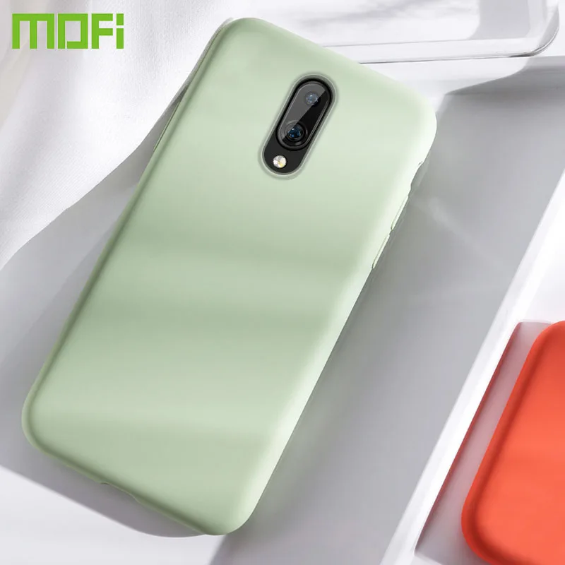 Чехол для oneplus 7 силиконовый облегающий чехол накладка MOFi pro global черный синий