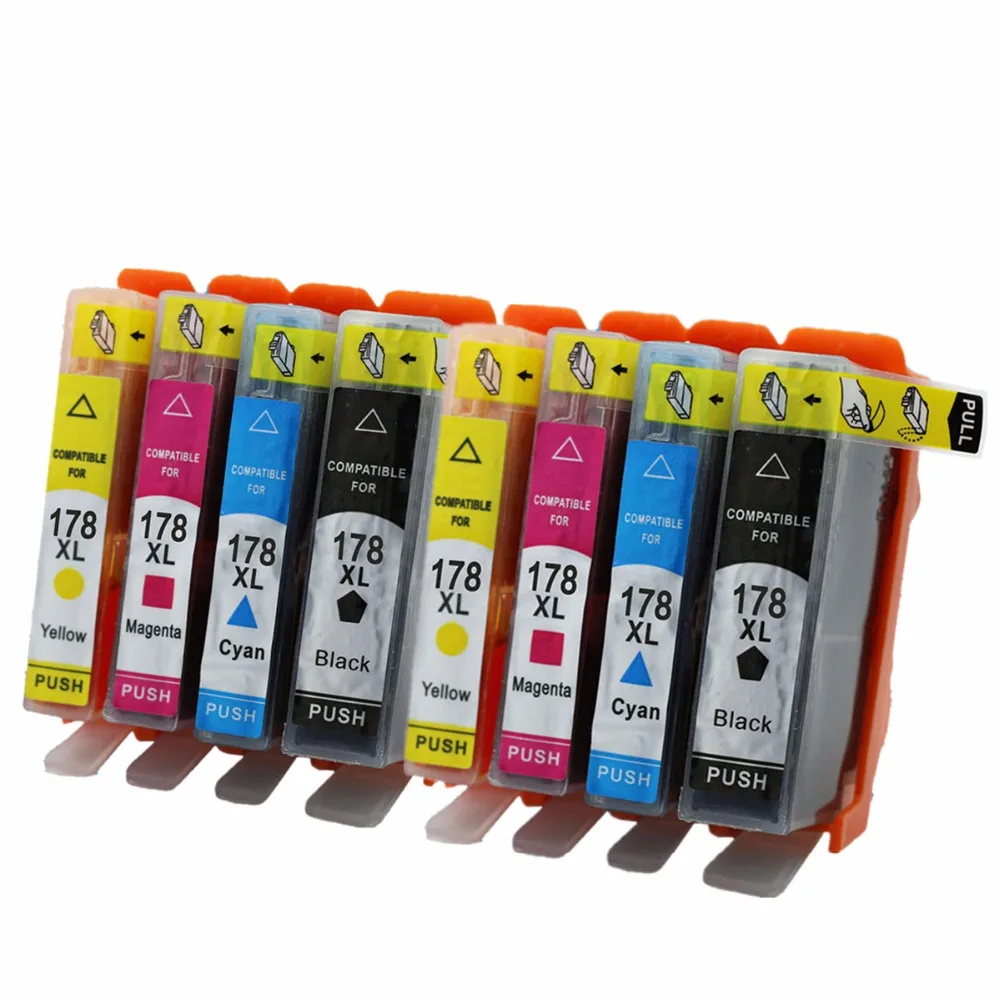 8 x 178 XL 178XL Ink Cartridges Replacement For HP HP178 HP178XL Photosmart Plus B209a B210c B210d B210e B210a Inkjet Printer
8 x 178 XL 178XL Ink Cartridges Replacement For HP HP178 HP178XL Photosmart Plus B209a B210c B210d B210e B210a Inkjet Printer