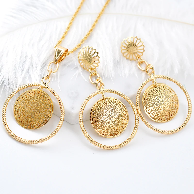 ZEADear Jewelry Classic Jewelry Round Flower Jewelry Sets For Women Earrings Necklace Pendant For Party Wedding Birthday Gifts
ZEADear Jewelry Classic Jewelry Round Flower Jewelry Sets For Women Earrings Necklace Pendant For Party Wedding Birthday Gifts