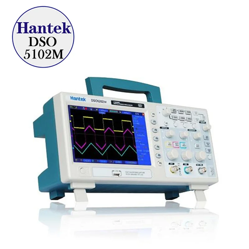 New Hantek DSO5202BM Digital Storage Oscilloscope,2channels 200MHz 1GSa/s, 7" Color Display, 2M Record Length
New Hantek DSO5202BM Digital Storage Oscilloscope,2channels 200MHz 1GSa/s, 7" Color Display, 2M Record Length
