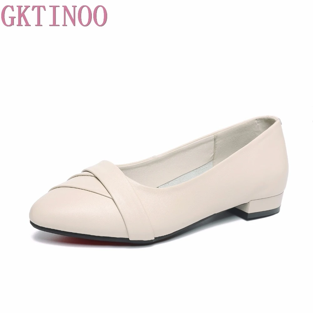 GKTINOO 2020 New Genuine Leather Women Shoes Fashion Office Work Heels Shoes Elegant Ladies Low Heel Shoes Woman Big Size 34-43
GKTINOO 2020 New Genuine Leather Women Shoes Fashion Office Work Heels Shoes Elegant Ladies Low Heel Shoes Woman Big Size 34-43
