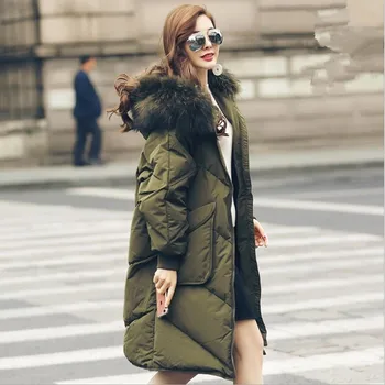 Big fur hooded loose downs female fashion brand good quality White duck down thicken down coats 2019 winter new clothes gx1438 
Big fur hooded loose downs female fashion brand good quality White duck down thicken down coats 2019 winter new clothes gx1438