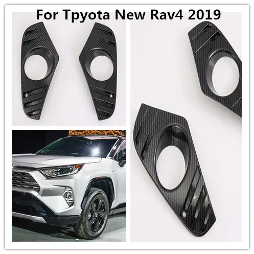 For Toyota New RAV4 2019 ABS Carbon fiber Car Exterior Front Fog Light Lamp Cover Trim
For Toyota New RAV4 2019 ABS Carbon fiber Car Exterior Front Fog Light Lamp Cover Trim