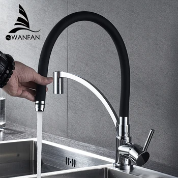 

Kitchen Faucets Chrome Kitchen Tap Sink Crane Deck Mount Pull Down Sprayer Nozzle Torneira De Cozinha Mixer Water Taps 866016