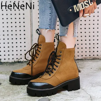 Womens Boots Fashion Women Lace Up Platform Boots High Heel Ankle Boots Ladies Winter Women Work Boots Plus size 34-43
Womens Boots Fashion Women Lace Up Platform Boots High Heel Ankle Boots Ladies Winter Women Work Boots Plus size 34-43