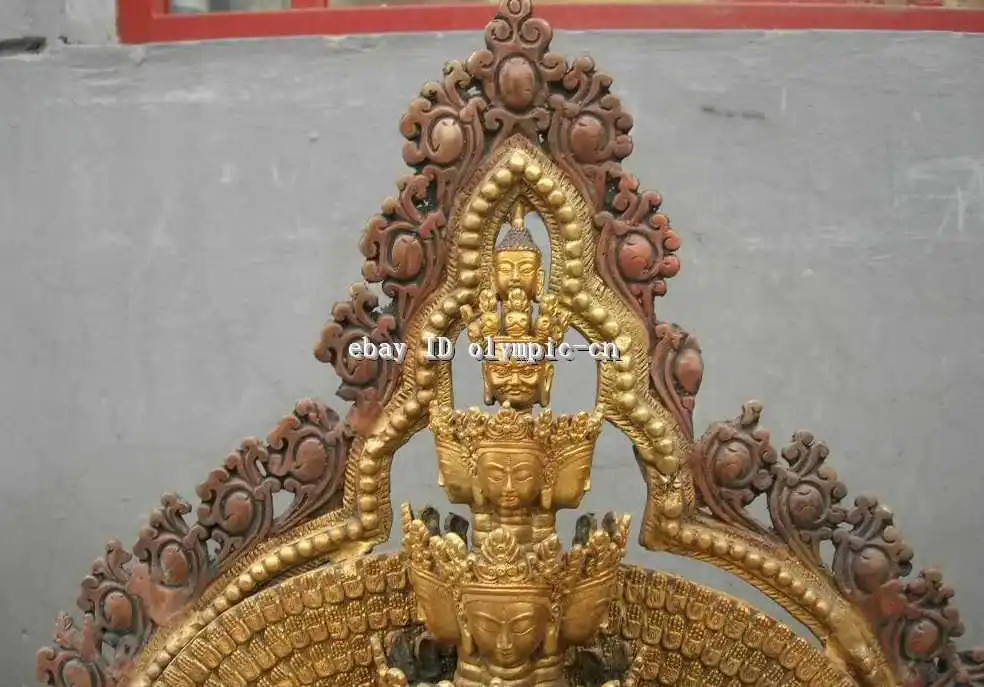 31" China Bronze gild copper 1000 hands Kwan-yin Guanyin Buddha Sculpture statue
31" China Bronze gild copper 1000 hands Kwan-yin Guanyin Buddha Sculpture statue
