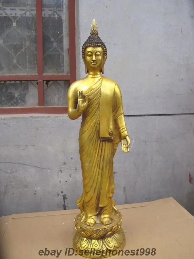 28 Tibet Bronze Copper Gilt Thai Buddhism Ayutthaya Sakyamuni Buddha statue 5.19
28 Tibet Bronze Copper Gilt Thai Buddhism Ayutthaya Sakyamuni Buddha statue 5.19