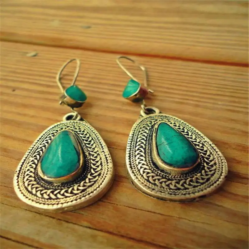 Vintage Green Stone Drop Earrings for Women Boho Jewelry Anniversary Gift Earrings Retro Pattern Dorp Earrings Bijoux S3M003
Vintage Green Stone Drop Earrings for Women Boho Jewelry Anniversary Gift Earrings Retro Pattern Dorp Earrings Bijoux S3M003