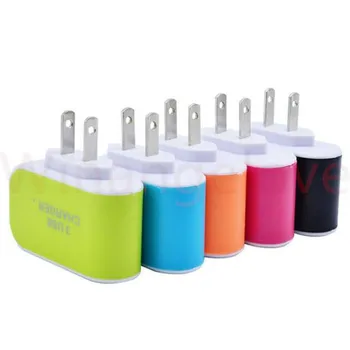 Colorful led light 3 Usb ports Eu US Ac home wall charger travel adapter adapter for android phone for iphone 5 6 7 for samsung 
Colorful led light 3 Usb ports Eu US Ac home wall charger travel adapter adapter for android phone for iphone 5 6 7 for samsung