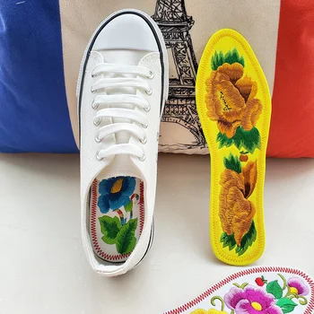 New Embroidered Flowers Insoles for Feet Women Men Shoe Insoles Pad Sports Breathable Cotton Sweat-Absorbant Fashion Insoles
New Embroidered Flowers Insoles for Feet Women Men Shoe Insoles Pad Sports Breathable Cotton Sweat-Absorbant Fashion Insoles