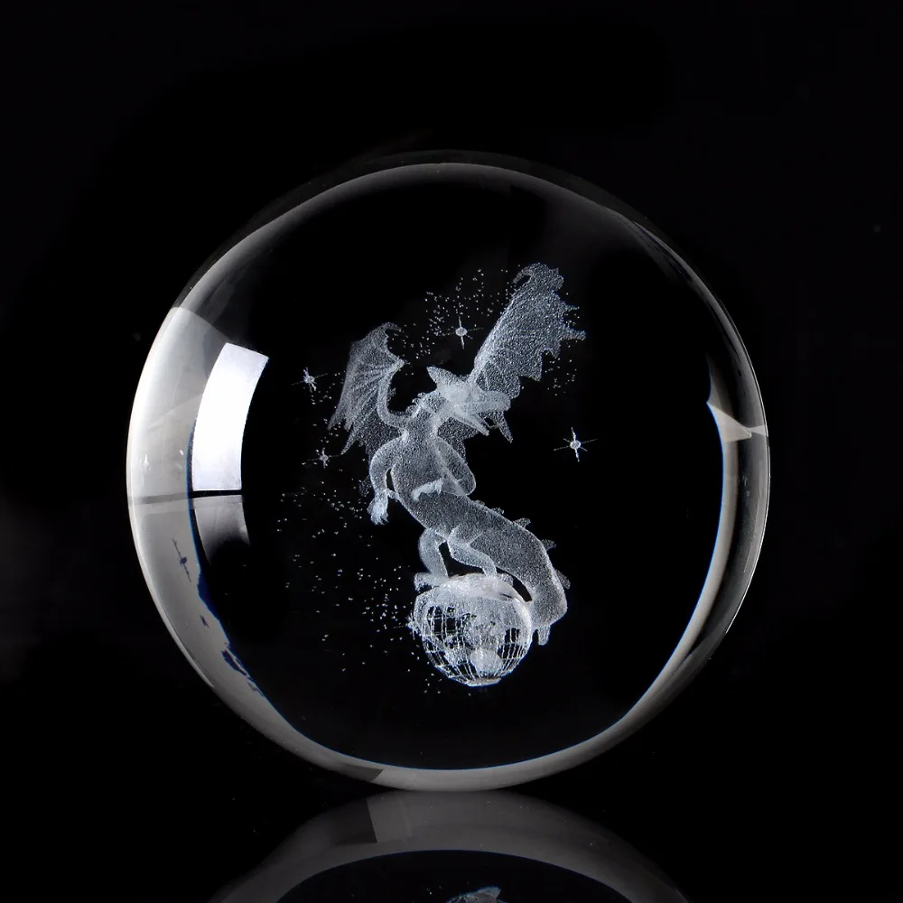 New Arrived 60/80mm Dragon Miniatures Crystal Ball 3D Laser Engraved Quartz Glass Ball Sphere Home Office Decor Gift Ornament
New Arrived 60/80mm Dragon Miniatures Crystal Ball 3D Laser Engraved Quartz Glass Ball Sphere Home Office Decor Gift Ornament