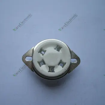 Wholesale and retail 4pcs 5pin New Silver Ceramic Tube Sockets top mount for vaccum tube 807 Valve free shipping
Wholesale and retail 4pcs 5pin New Silver Ceramic Tube Sockets top mount for vaccum tube 807 Valve free shipping