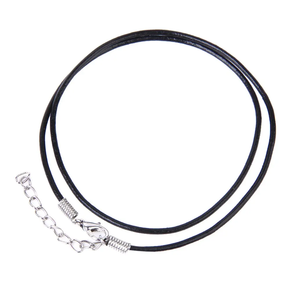 10 Pieces 2 mm adjustable necklace strings of leather artificial necklace with clasp to set - Black
10 Pieces 2 mm adjustable necklace strings of leather artificial necklace with clasp to set - Black