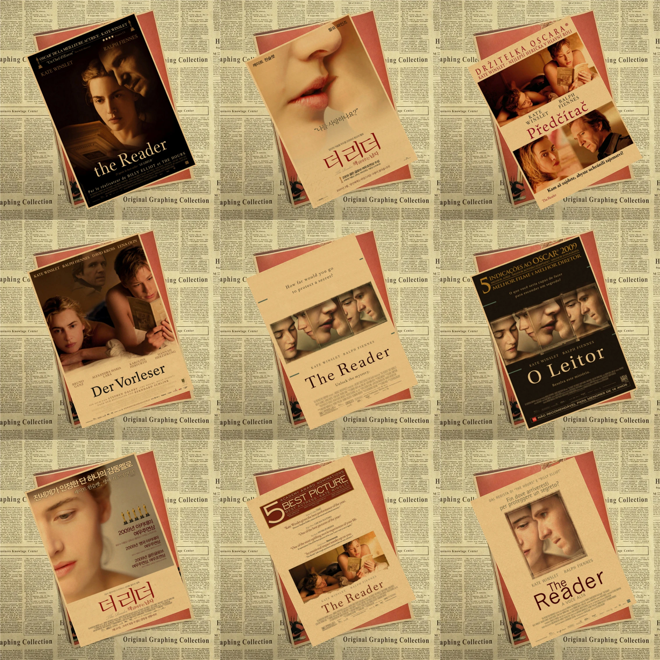 Ретро постер винтажный для чтения классического фильма Reader Kate Ральф фернс Winslet