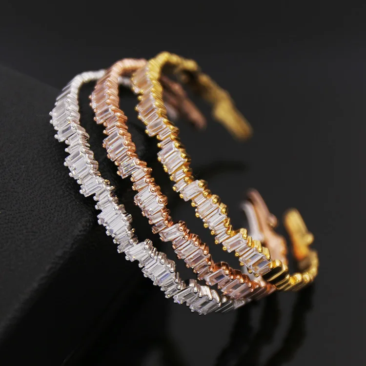 Trendy Style Crystal Bracelets For Women Copper Plated Rectangular Stone Irregularly Arranged Opening Bracelet Bangle Wholesale
Trendy Style Crystal Bracelets For Women Copper Plated Rectangular Stone Irregularly Arranged Opening Bracelet Bangle Wholesale