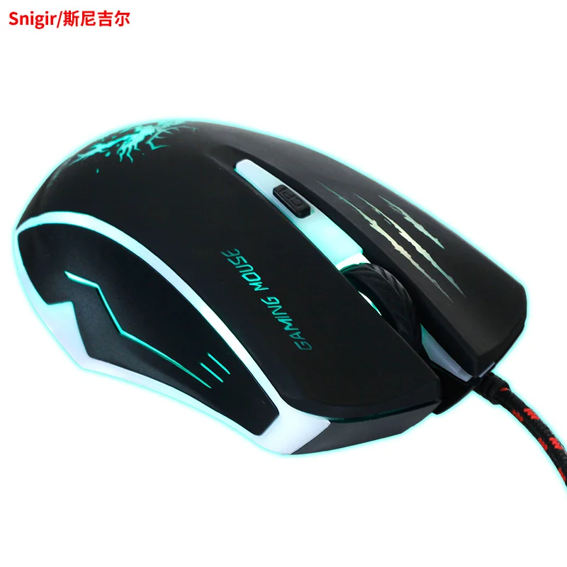 Snigir Brand USB Wired Optical LED 3200DPI Gaming Mouse in Mice For gamer Dota 2 cs go computer PC Laptop mause gamer 921 souri
Snigir Brand USB Wired Optical LED 3200DPI Gaming Mouse in Mice For gamer Dota 2 cs go computer PC Laptop mause gamer 921 souri