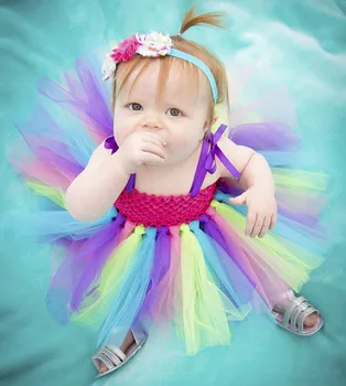 Cute Baby Crochet Tutu Dress Infant Girls 1Layer Tulle Dress with Flower Headband Newborn Party Strap Dress Photography Costume
Cute Baby Crochet Tutu Dress Infant Girls 1Layer Tulle Dress with Flower Headband Newborn Party Strap Dress Photography Costume