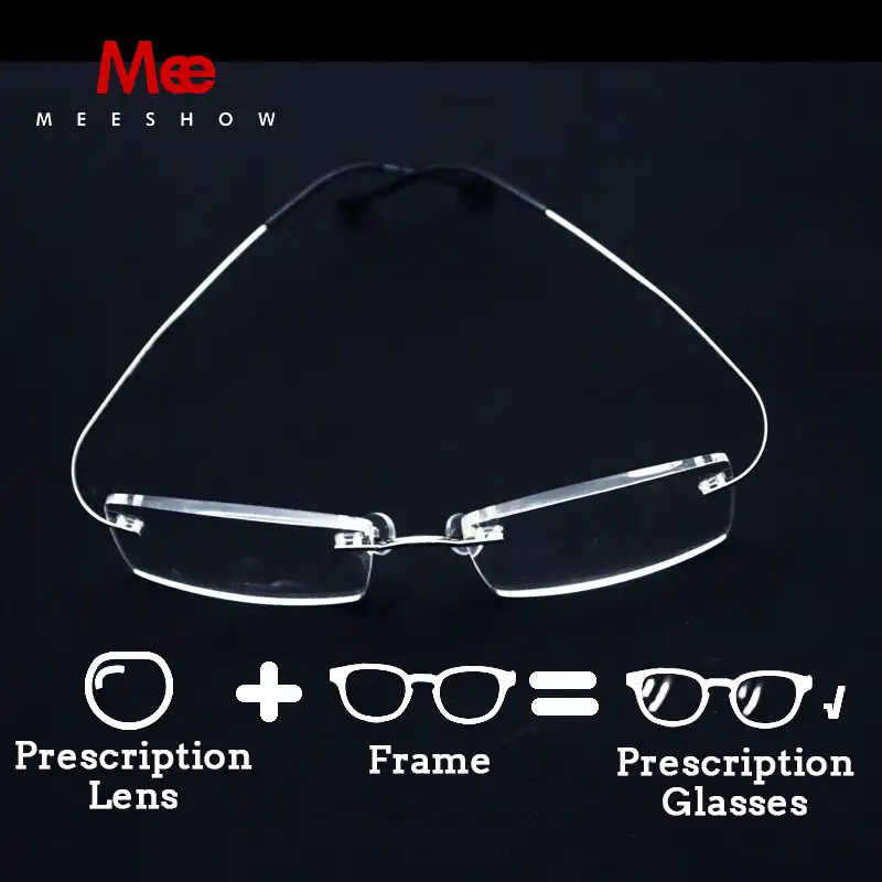 custom rimless eyeglasses