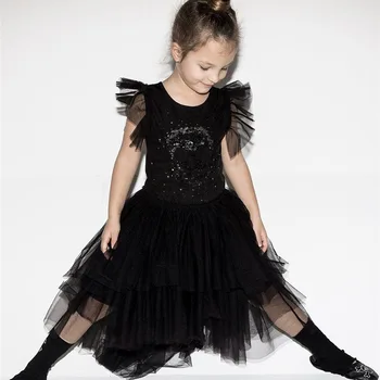 Tutu Dress with Glitter for Girls Kids Frocks Clothes Black Sequin Beading Embroidery Princess Costume Toddler Girl's Clothing
Tutu Dress with Glitter for Girls Kids Frocks Clothes Black Sequin Beading Embroidery Princess Costume Toddler Girl's Clothing