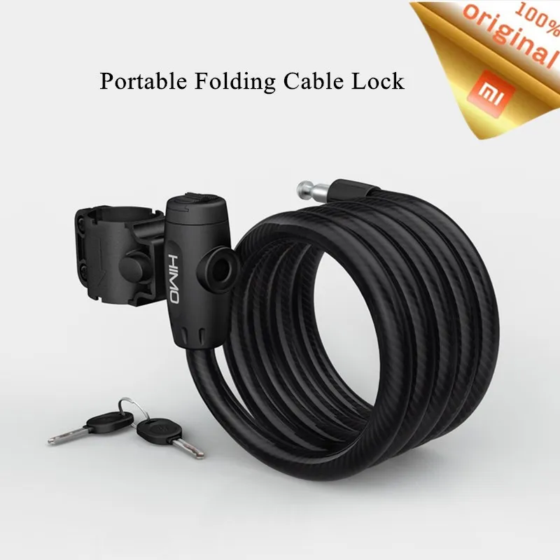 Original Xiaomi Mijia HIMO L150 Portable Folding Cable Lock Electric Bicycle Lockstitch Anti-Theft Lockswitch 150cm Cable Lock
Original Xiaomi Mijia HIMO L150 Portable Folding Cable Lock Electric Bicycle Lockstitch Anti-Theft Lockswitch 150cm Cable Lock
