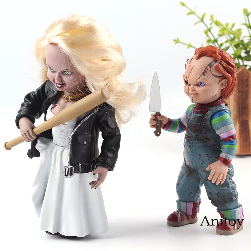 Bride of Chucky Killer Tiffany & Chucky Doll Movie Horror Figurine PVC Action Figure Collection Model Toys
Bride of Chucky Killer Tiffany & Chucky Doll Movie Horror Figurine PVC Action Figure Collection Model Toys