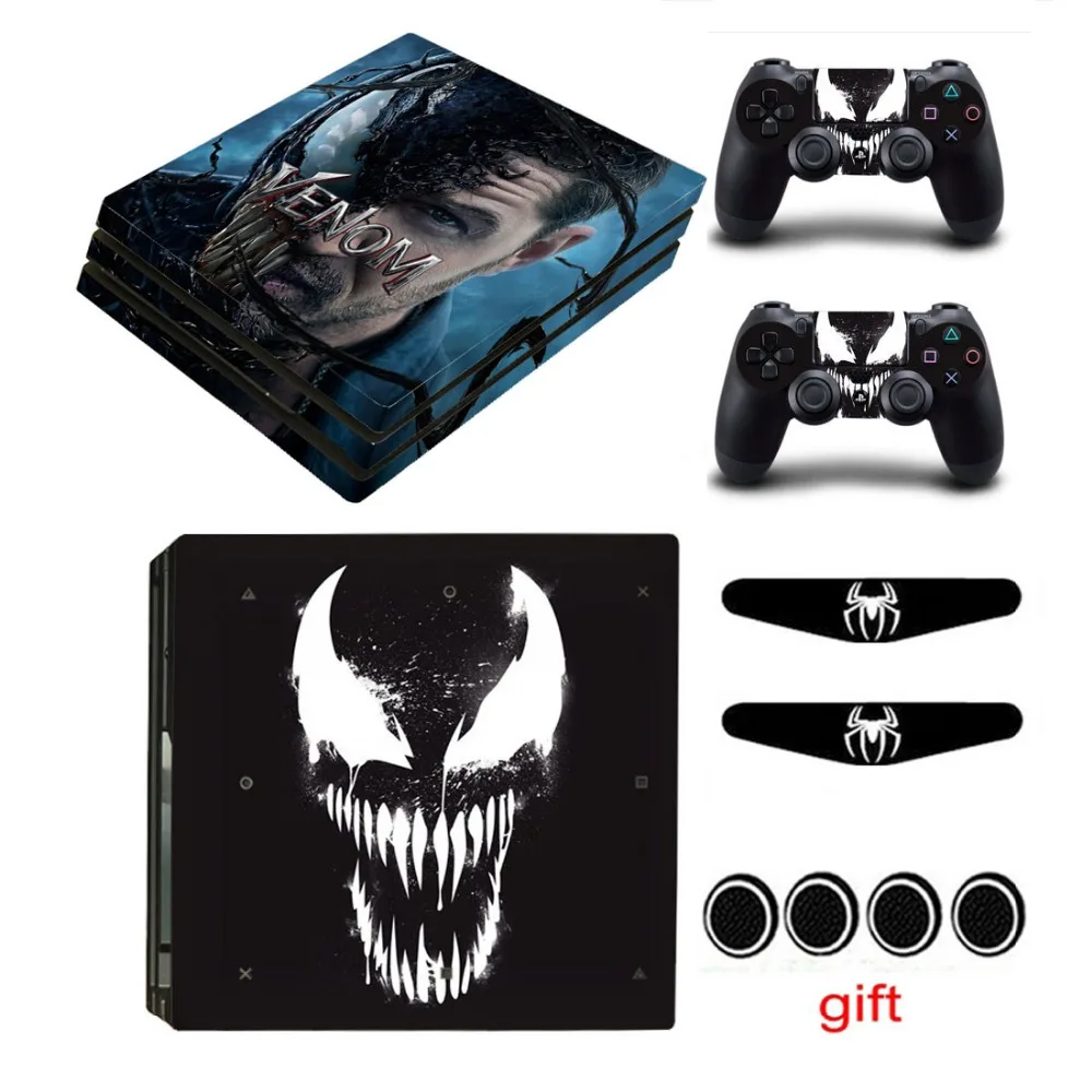 Фото Skins Stickers Game Venom For Playstation 4 PS4 Pro Controller Console Vinyl Skin Decals Play station PRO Covers | Электроника