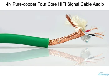 HIFI Signal Cable Audio 4NPure Copper Four Core Wire Metal Shielding for DIY RCA 1 to 2 Red Copper Wires OD8.2mm Free Shipping
HIFI Signal Cable Audio 4NPure Copper Four Core Wire Metal Shielding for DIY RCA 1 to 2 Red Copper Wires OD8.2mm Free Shipping