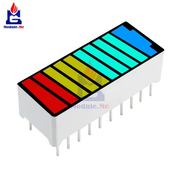 10PCS 10 Segment 4 Color LED Battery Level Bar Graph Power Display Indicator Module Red Yellow Green Blue Multi-color 5V Light
10PCS 10 Segment 4 Color LED Battery Level Bar Graph Power Display Indicator Module Red Yellow Green Blue Multi-color 5V Light