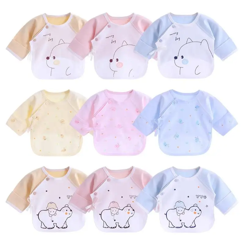 Newborn Baby T-shirt Long Sleeve Infant Tee Tops O-Neck Toddler Underwear Cartoon Print Oblique Buttons Top Half-Back Clothes
Newborn Baby T-shirt Long Sleeve Infant Tee Tops O-Neck Toddler Underwear Cartoon Print Oblique Buttons Top Half-Back Clothes
