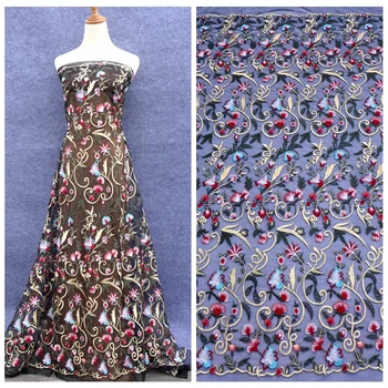New fashion style Mixed colours metallic polyester embroidered on tulle mesh wedding/evening dress lace fabric 51'' width 1 yard
New fashion style Mixed colours metallic polyester embroidered on tulle mesh wedding/evening dress lace fabric 51'' width 1 yard